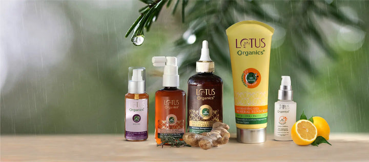 Top FIVE organic beauty products you need this Monsoon - Lotus Organics