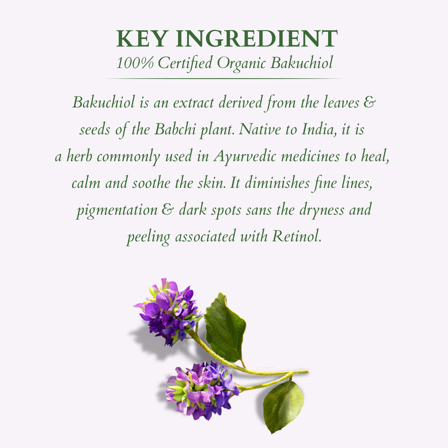 Key ingredients for Bakuchiol plant retinol cream