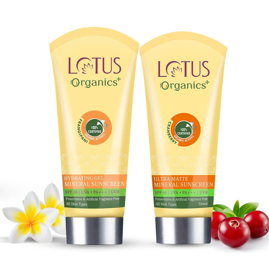 Lotus Organics+ Mineral Sunscreen: SPF 40 + SPF 30 - Lotus Organics
