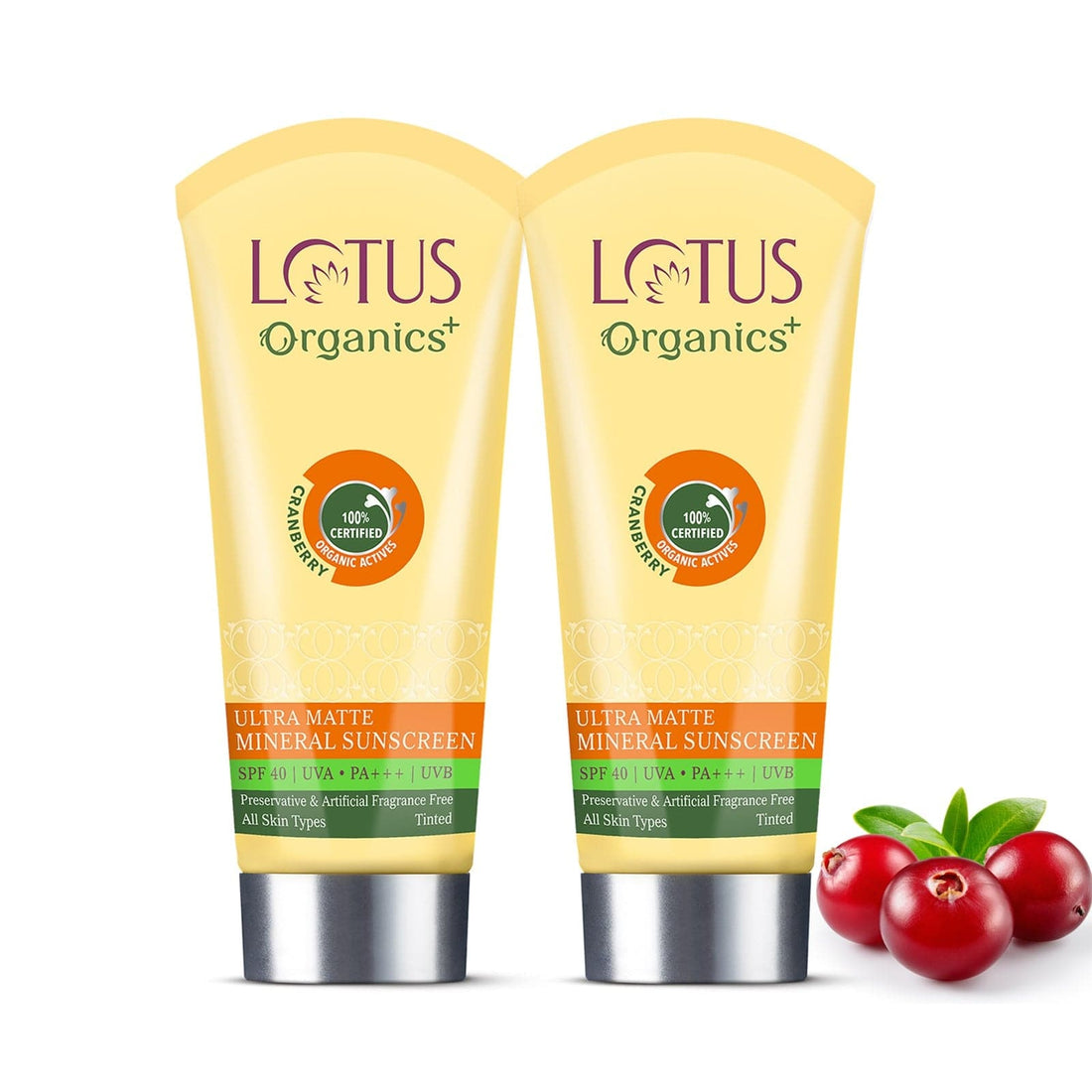 Lotus Organics+ Mineral Sunscreen: SPF 40 + SPF 40 - Lotus Organics