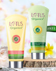 Sheer Brightening Mineral Sunscreen SPF 50 and free Facewash Lotus Organics